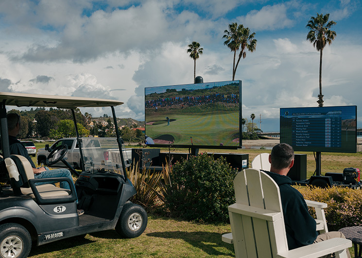 FunFlicks LED Trailer at the Avila Beach golf tournament