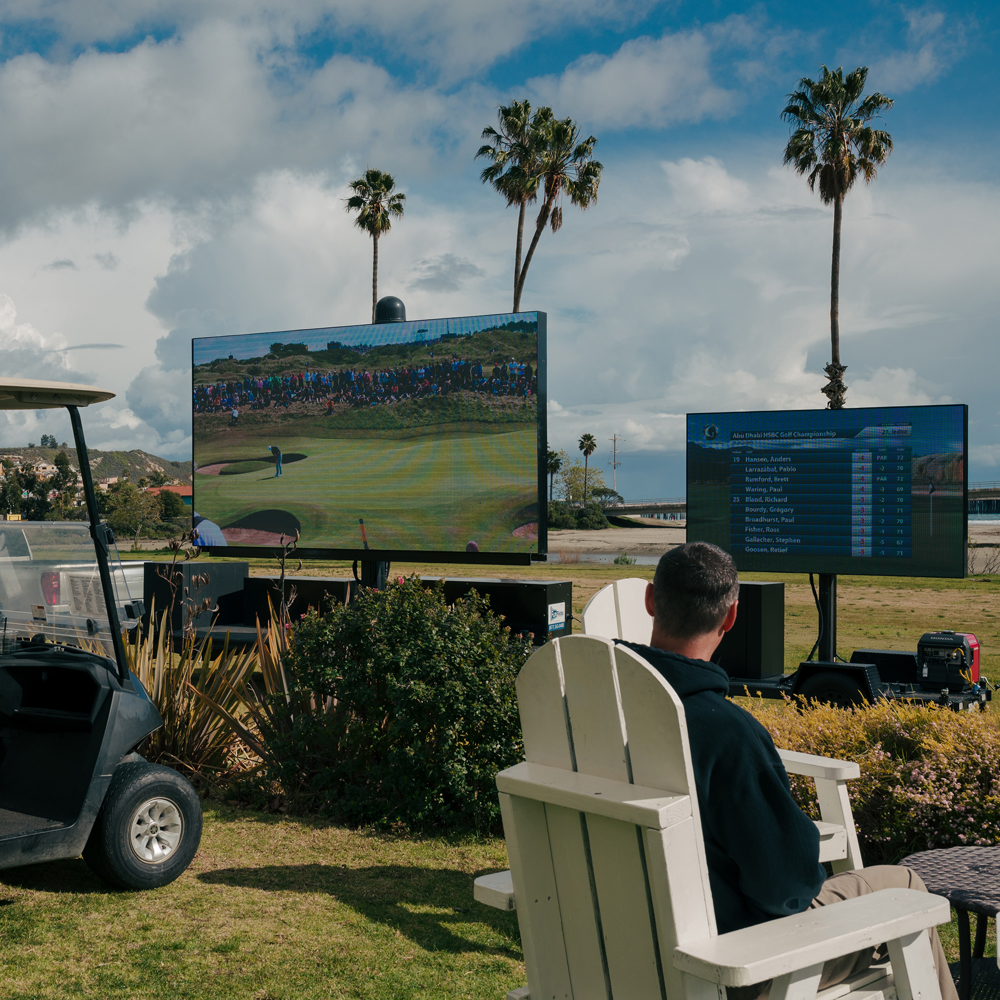 FunFlicks® LED trailers at golf tournament